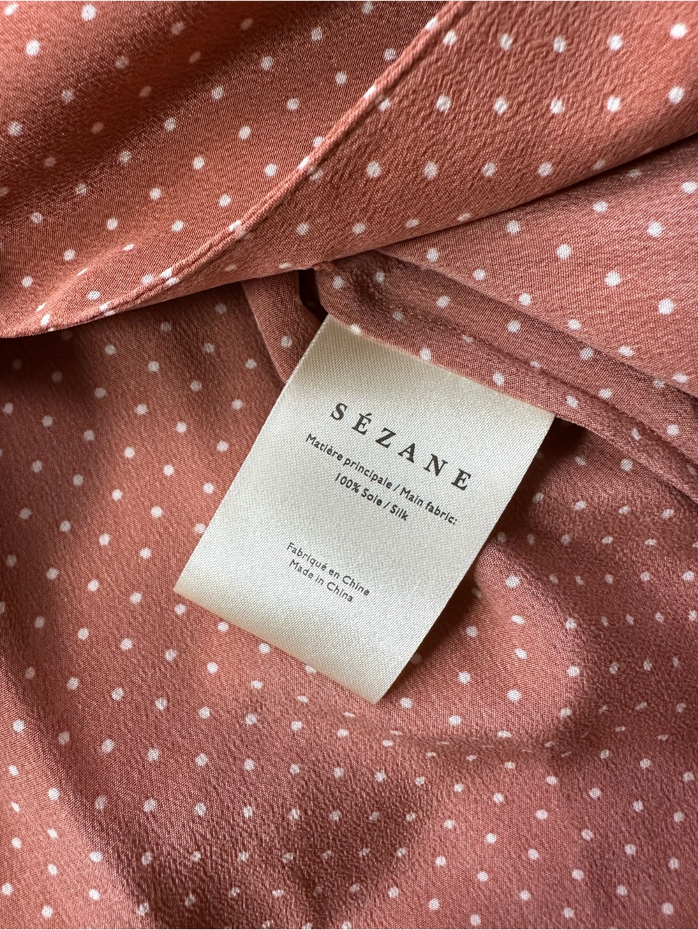 Sezane Polka Polka Dot Long Sleeve Top - Picture 5 of 6